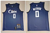 Clippers 0 Russell Westbrook Navy Nike 2023-24 City Edition Swingman Jersey,baseball caps,new era cap wholesale,wholesale hats